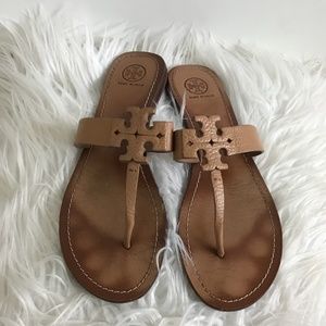 “Moore” Leather sandals in Royal Tan